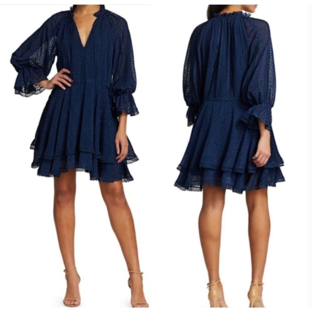 Alice & Olivia Joanne Tiered Hankerchief Dress 6